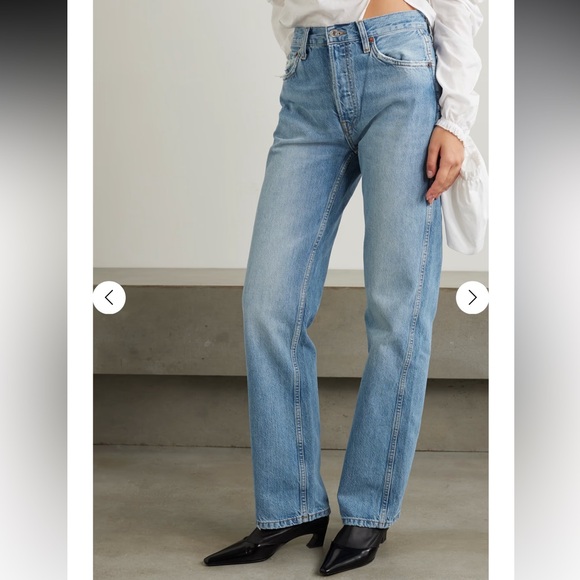 NWT $265 Re/Done 90’s Loose High Rise denim jeans women size 32 - Picture 2 of 8